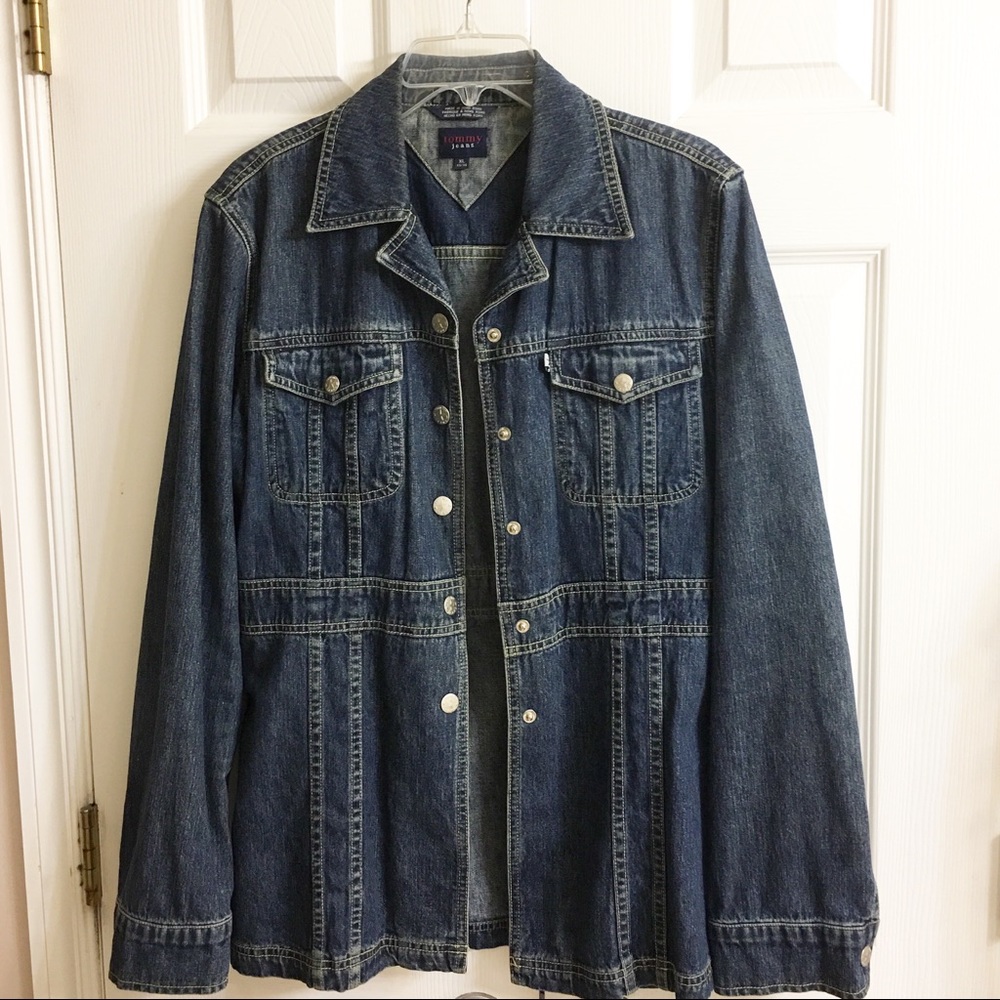 Vintage Jean Jacket Size L Tommy Hilfiger